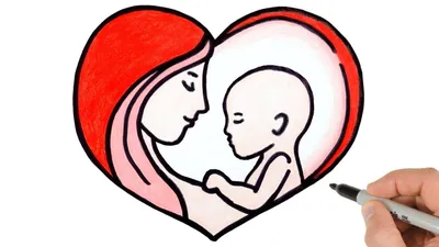Рисунок ко Дню матери: лучшие примеры для срисовки | OBOZ.UA