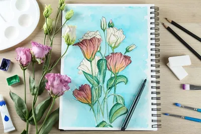 Идеи для рисования растений Варианты вазонов для рисование Растение  карандашом или акварелью | Рисование, Художественные идеи, Бумажное  искусство