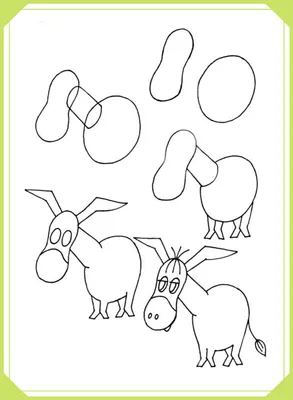 Милые рисунки животных для детей