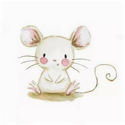 Нарисовать мышку шаг за шагом - простой рисунок мышки | Простые срисовки |  Дзен