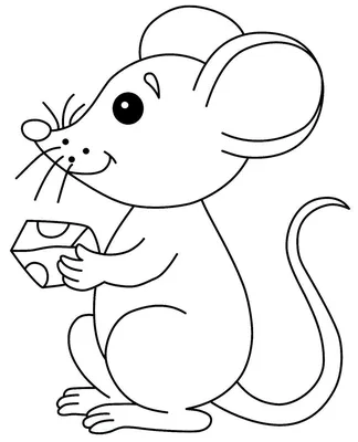 Рисунок мышки легкий - 84 фото