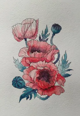 Как нарисовать цветок | Простой рисунок цветка - YouTube