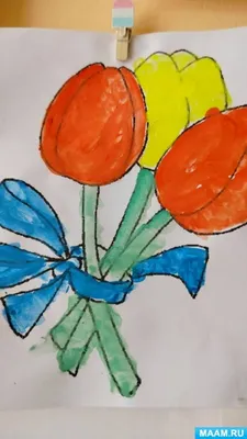 Цветочек детский рисунок - 61 фото