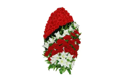 Венок элитный 110-35 - купить в Москве, цены на ритуальные венки в  похоронном бюро Horonim.ru