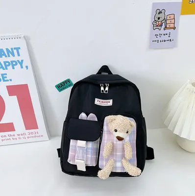 Рюкзак детский для девочки/для мальчика/с игрушкой/с мишкой - купить с  доставкой по выгодным ценам в интернет-магазине OZON (483137394)