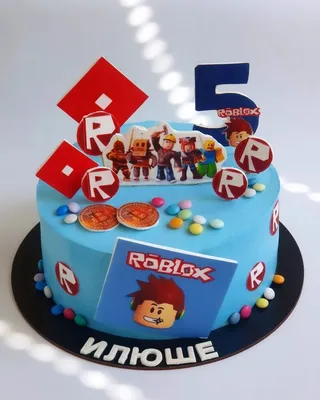Торт для мальчика на день рождения в 12 лет «Роблокс»
