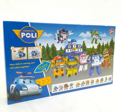 12pcs/Box Korea Robocar Poli Anime Action Figure Toys Robocar Poli Pul -  Supply Epic