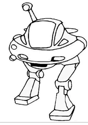 Детский рисунок робота» — создано в Шедевруме