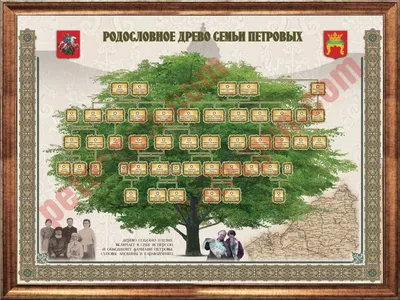 Заказать генеалогическое древо семьи - Портреты и шаржи на заказ в  Санкт-Петербурге