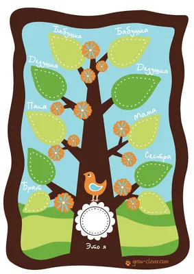 Шаблон фамильного дерев дерева Иллюстрация вектора - иллюстрации  насчитывающей мать, родословие: 115808080