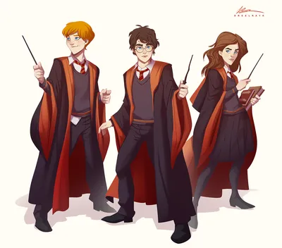 Hermione and Ron by lizschnabel on DeviantArt