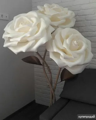 Розы из фоамирана купить в СПб | объемная роза из изолона заказать