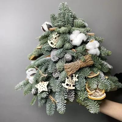 Маленькая кавайная Рождественская елка, украшенная Кедровой сосной  сизальной шелковой сине-зеленой Золотой серебряной и Красной мини-украшения  для рождественской елки | AliExpress