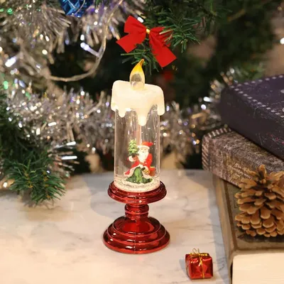 50 см светодиодная вращающаяся музыкальная шкатулка для рабочего стола,  мини-рождественская елка, рождественские декоративные украшения (зеленый)