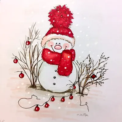 Рисунки на рождество легкие карандашом для начинающих (47 фото) » рисунки для  срисовки на Газ-квас.ком