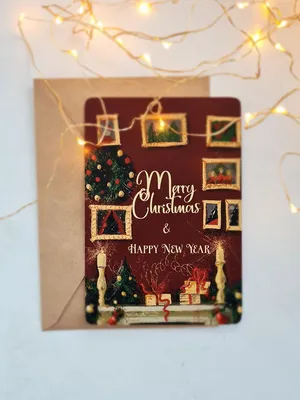 10 упаковок рождественских открыток на праздники, открытки с Санта Клаусом,  новогодние открытки, 3d Поздравительные открытки на Рождество, оптовый  поставщик | AliExpress
