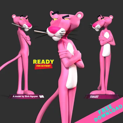 Мягкая игрушка Розовая Пантера Pink Panther (100 см) - купить с доставкой  по выгодным ценам в интернет-магазине OZON (261152013)