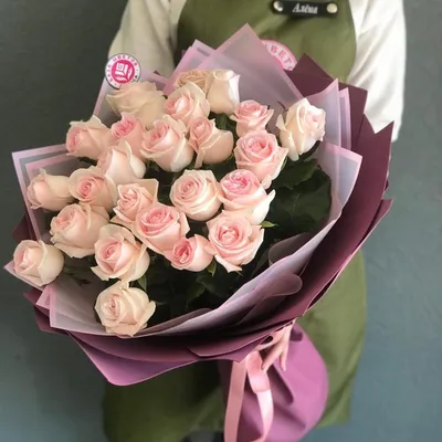 Букет из розовых роз | Цветы в Вольске