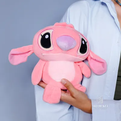 Мягкая детская игрушка Stich, Лило и Стич для подарка, синий и розовый цвет  купить по низким ценам в интернет-магазине Uzum (769788)