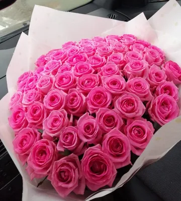 Розовые розы в коробке (XL) от 101 розы - купить в интернет-магазине Rosa  Grand