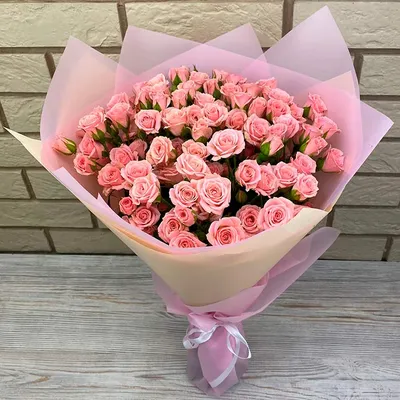 Купить розовые розы «Настроение» в Стерлитамаке в интернет-магазине «FLOWER  SHOP»