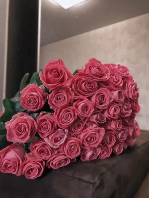 51 кустовая розовая роза \"Cпрей\" купить с доставкой по Краснодару