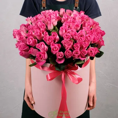 Розы в шляпной коробке Романтический вечер , Цветы и подарки Магнитогорск,  Челябинская область, Россия, купить по цене 6300 RUB, Цветы в коробке в  Клевер🍀🍀🍀 с доставкой | Flowwow