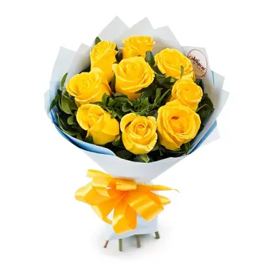 33 желтые розы - myflowers