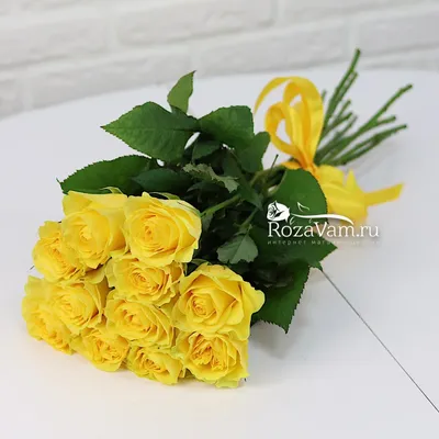 Жёлтые розы, артикул F67083 - 1684 рублей, доставка по городу. Flawery -  доставка цветов в Ульяновске