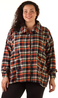 Vetements - Серая рубашка в клетку с логотипом UE54SH400WW купить в Symbol