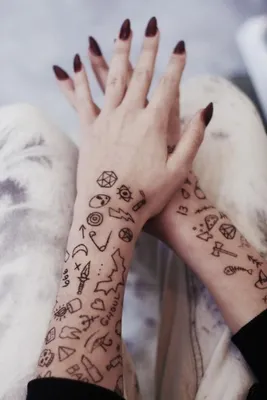 Как нарисовать тату на руке гелевой ручкой #32 / How to draw a tattoo on  his arm gel pen - YouTube