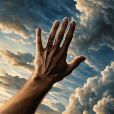 Женщина вытягивает руки к небу Стоковое Изображение - изображение  насчитывающей бобра, океан: 48623143