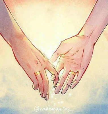 Мужчина и женщина, держась за руки вместе на светлом фоне. Концепция  единства :: Стоковая фотография :: Pixel-Shot Studio