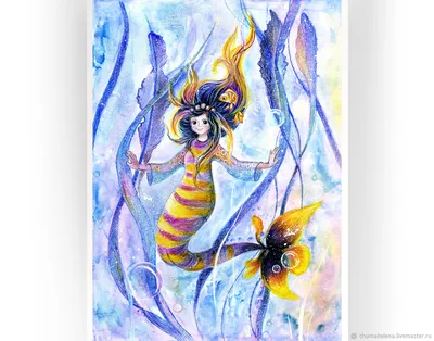 Сиамские боевые рыбы Русалка Рисунок Фантейл, Русалка, карандаш,  вымышленный персонаж, живопись png | Klipartz
