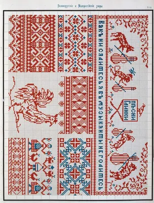 Смоленская вышивка | Русские орнаменты и узоры