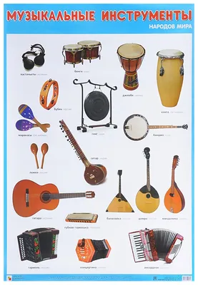 Картинки Русские народные инструменты для детей с названиями (37 шт.) -  #9978