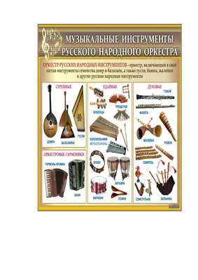 Русские народные инструменты — Детский музыкальный лекторий «Пикколо»
