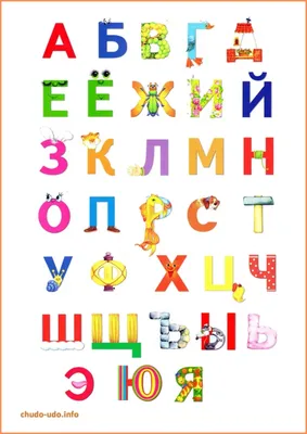 детский алфавит плакат буквы русского алфавита | Русский алфавит,  Дошкольные буквы, Алфавит