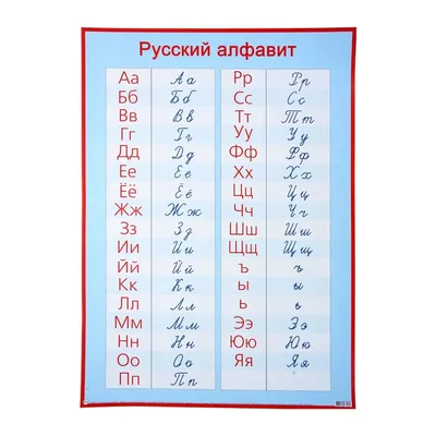 Детский постер \"Русский алфавит\"