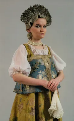 Купить \"василиса с кокошником\" русский народный костюм детский по цене 3  500 ₽ в Москве