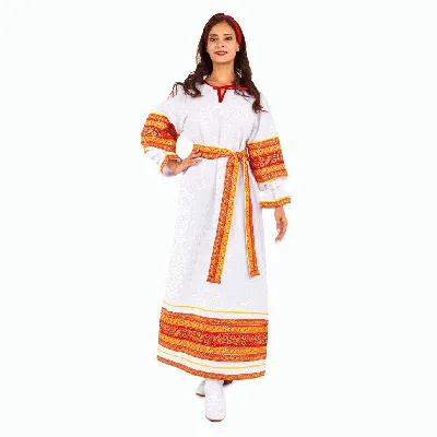 Русский костюм бежевый льняной | Купить мужской народный костюм