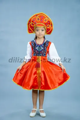 Купить русский народный костюм Василиса для девочки детский, цены на  Мегамаркет | Артикул: 100042397384