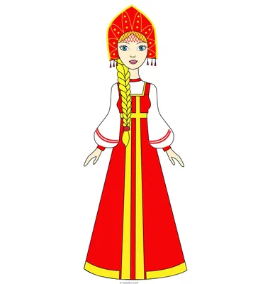 Батик Русский народный костюм для девочки
