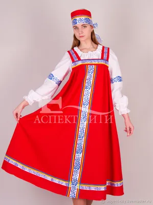 Русский народный женский сарафан: исторический костюм и современный  сценический образ