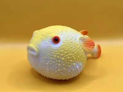 Рыба фугу в раздутом виде …» — создано в Шедевруме