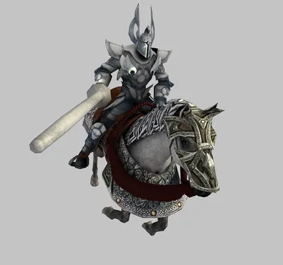 Рыцарь на коне с мечом и щитом. | Премиум Фото