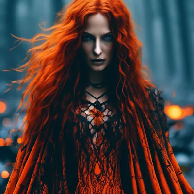 Рыжая ведьма в ажурном саване, в …» — создано в Шедевруме