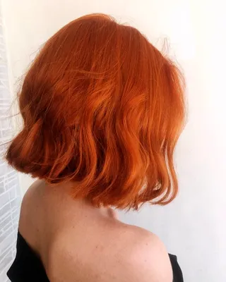 Короткие рыжие волосы со спины (53 фото)