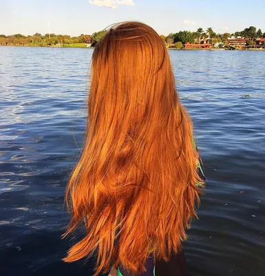 Рыжие волосы со спины - 65 фото