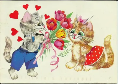 8 марта :: живность :: праздник :: тюльпаны :: котэ (прикольные картинки с  кошками) / смешные картинки и другие приколы: комиксы, гиф анимация, видео,  лучший интеллектуальный юмор.